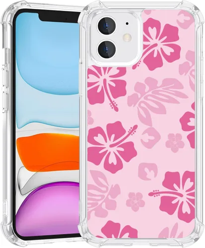 Miniatura 117 de FANXI Funda de teléfono de hibisco azul compatible con iPhone 11 de 6.1 pulgadas, funda protectora a prueba de golpes de TPU con bonita flor azul
