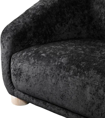 Miniatura 18 de Furniture of America Amara Modern - Juego de sofá tapizado de felpilla de 3 piezas con reposabrazos inclinados, sillón de madera, sofá biplaza