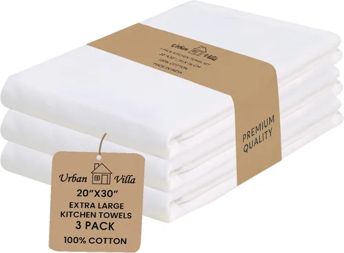 Miniatura 54 de Urban Villa Toallas de cocina 100% algodón, paquete de 6, altamente absorbentes, de secado rápido, súper suaves, de primera calidad, para cocina