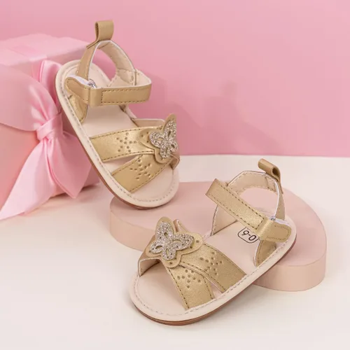 Miniatura 7 de Oamico Sandalias para bebé niña, suela de goma antideslizante suave, sandalias casuales de playa para recién nacidos, con lazo, zapatos de verano