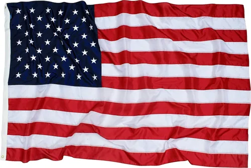 Miniatura 13 de Bandera estadounidense de 2 x 3 pies, fabricada en Estados Unidos, certificación FMAA, bandera estadounidense de nailon 210D para exteriores