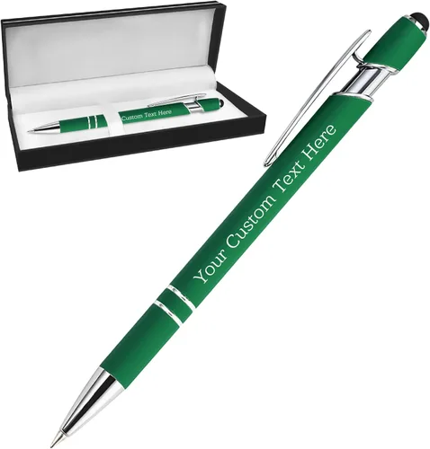 Miniatura 8 de Bolígrafos personalizados personalizados con grabado gratuito a granel con mensaje de nombre, bolígrafos personalizados para negocios, oficina