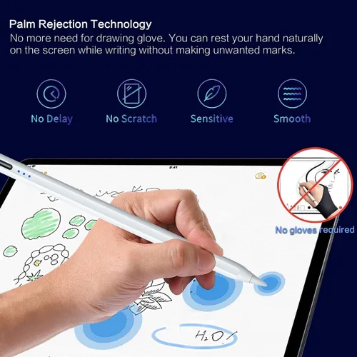 Miniatura 6 de Lápiz capacitivo para iPad de 6ª a 11ª generación, 10 minutos de carga rápida Apple Pencil compatible con lápices iPad de 2018-2025, Apple Pen