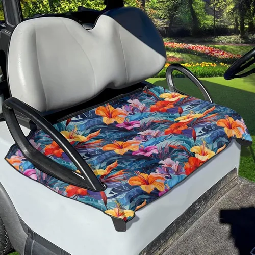 Miniatura 4 de Galaxy Sea Turtle - 2 piezas de manta de asiento de carrito de golf, cubierta trasera de asiento de cielo estrellado, tortuga, fundas de asiento