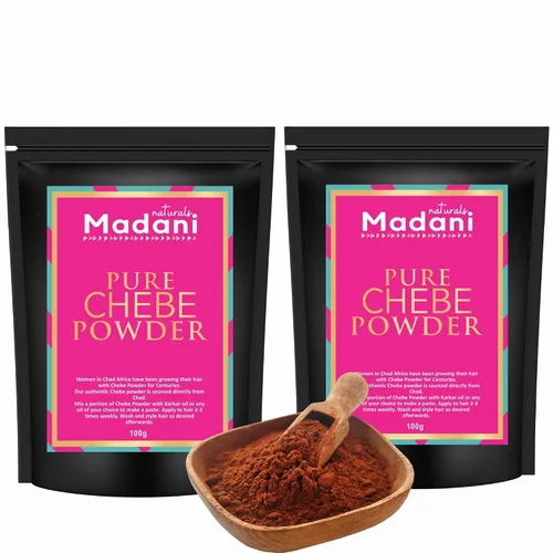 Miniatura 3 de Madani Naturals Auténtico polvo puro de Chad África, ingredientes orgánicos naturales, fórmula saludable para el crecimiento del cabello, ayuda a