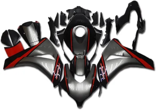 Gris Negro Rojo Carenado Ajuste para HONDA 2008 2009 2010 2011 CBR1000RR CBR 1000RR Nueva Inyección ABS Plásticos Carrocería Kit Cuerpo Trabajo 08