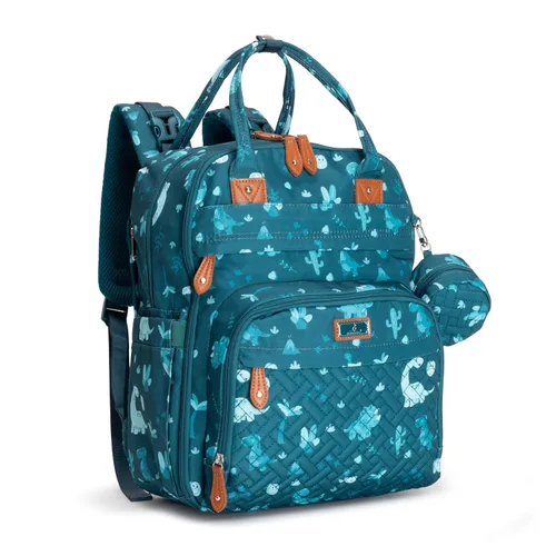 Miniatura 19 de BabbleRoo - Mochila para pañales - Bolso de viaje con artículos esenciales para bebés - Mochila multifuncional resistente al agua, bolso de viaje