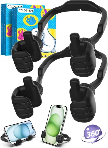 CALDEVER Rellenos de Calcetín para Adolescentes Niños Niñas Adultos Soporte para Teléfono Celular Patentado Paquete de 2 Soporte Perezoso Thumbs Up