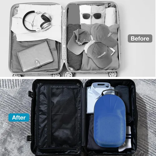 Miniatura 8 de ProCase Estuche rígido de viaje para sombreros, bolsa de transporte y almacenamiento para 7-8 gorras de béisbol, organizador de sombreros soporte