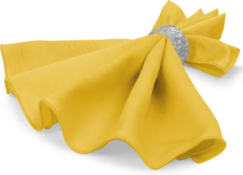 Miniatura 7 de Ultimate Textile -1 docena - Reversible Shantung Satin - Majestic - Servilletas de tela Majestic de 17 x 17 pulgadas color dorado