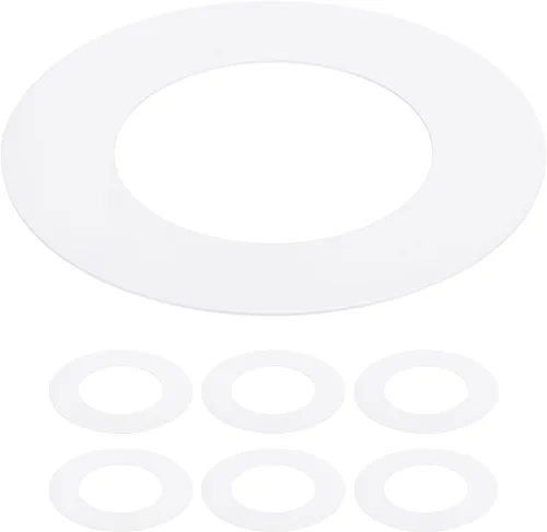 Miniatura 8 de Anillo de ajuste blanco para latas empotradas de 3 pulgadas para lámparas de techo, paquete de 4 unidades de 3.2 pulgadas de diámetro interior, 4.5