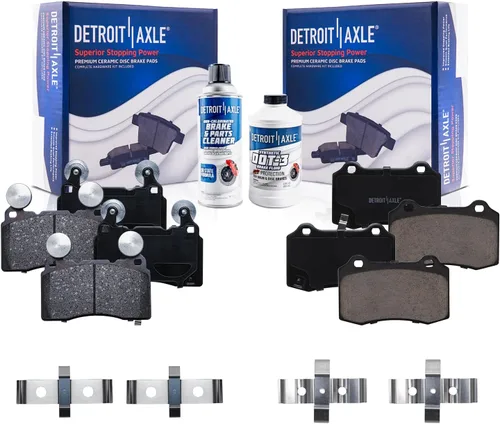 Miniatura 117 de Detroit Axle - Pastillas de freno traseras para Kia Sportage 2017-2022, Hyundai Tucson 2016-2021, pastillas de freno de cerámica 2018 2019 2020