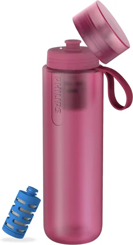 Miniatura 9 de PHILIPS Water GoZero - Botella de agua activa sin BPA con filtro de agua de río/lago/manantial para senderismo, campamento y fitness, filtro de agua
