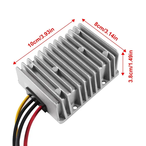 Miniatura 5 de DIANN Convertidor reductor de voltaje CC de 8 V/40 V a 13.8 V 10 A, regulador de voltaje automático reductor de voltaje, convertidor de potencia