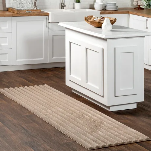 Miniatura 23 de nuLOOM SuperiorWash Collection Kai Taupe, 3 pies 9 pulgadas x 6 pies, esponjosa y acogedora, de alto tráfico, resistente a las manchas, fácil