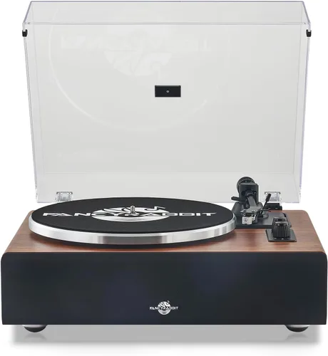 Miniatura 7 de Tocadiscos con altavoz, tocadiscos de vinilo con cartucho magnético para decoración del hogar y entretenimiento, tocadiscos de vinilo adecuado