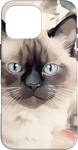 Miniatura 18 de Funda para iPhone 11 Pro Max Ragdoll Cat Roses Flower Watercolor Ragdoll Lover