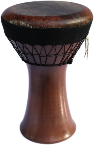 Miniatura 2 de Doumbek de cerámica profesional del tambor de Darbuka con el instrumento musical SCD-404 del tambor de la percusión de la piel de los pescados