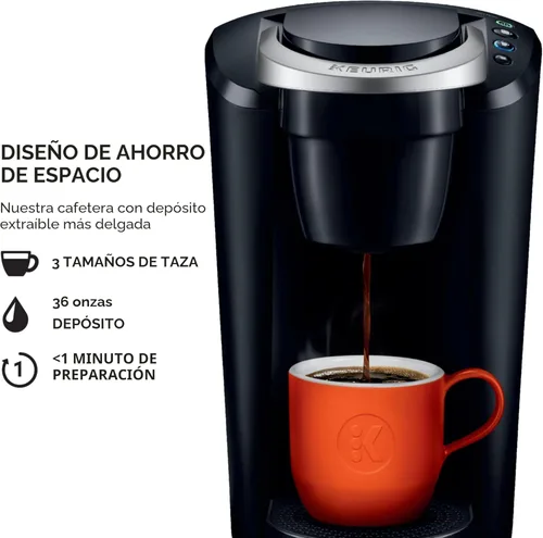 Miniatura 2 de Keurig K-Compact - Cafetera de cápsulas K-Cup de una sola porción, con 3 tamaños de preparación, función Smart Start, depósito extraíble de 36