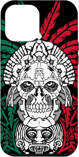 Miniatura 25 de iPhone 11 Pro Max Aztec Warrior Skull - Ancestros mexicanos - Funda de raíces mexicanas