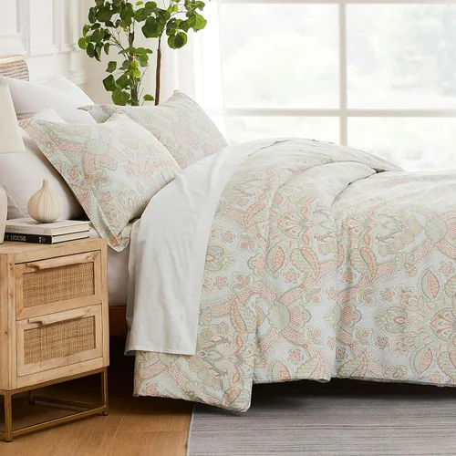 Miniatura 72 de SouthShore FINE LINENS Colección Perfect Paisley - Calidad premium, suave, resistente a las arrugas, la decoloración y las manchas, de fácil