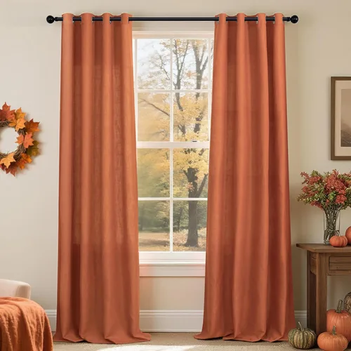 Miniatura 31 de Pitalk Cortinas de dormitorio azul oscuro de 72 pulgadas de largo con ojales, decoración náutica costera masculina, decoración náutica, Azul marino