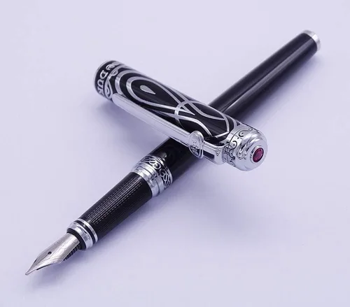 Miniatura 9 de Duke Asian Calligraphy Fude Nib Pluma estilográfica fina a ancha Naturaleza Madre Perla en tapa con estuche para bolígrafo boceto Dibujo Arte Firma