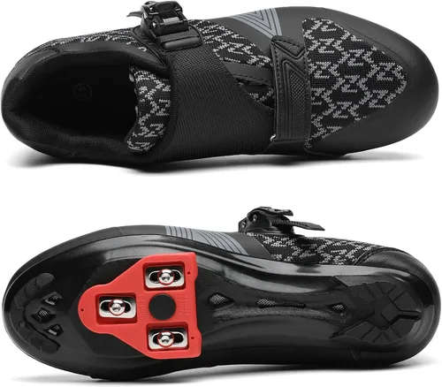 Miniatura 6 de Zapatos de ciclismo unisex para hombres y mujeres, compatibles con zapatos de bicicleta Peloton con tacos Delta para ciclismo de carretera, pedal