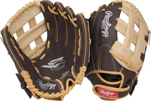 Miniatura 21 de Rawlings Guante de béisbol y sóftbol Sure Catch Modelos de T-Ball, para jóvenes y adultos recreativos Múltiples tallas y estilos