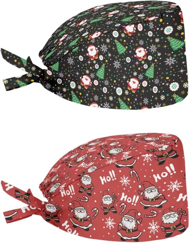 Miniatura 117 de Babrukda Paquete de 2 gorras con banda para el sudor ajustable con lazo en la espalda, gorro divertido