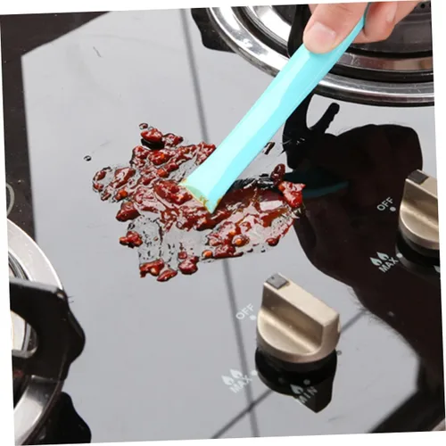 Miniatura 7 de Pala de limpieza, espátulas de silicona, herramienta de limpieza para estufa, raspador de repostería, raspador de plástico, rascador de cocina