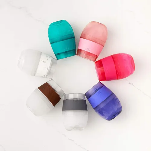 Miniatura 9 de Host Juego de 1 Vaso de Enfriamiento de Plástico con Doble Pared Aislante Congelable Vaso Enfriador de Bebidas con Gel Congelante, Copas de Vino