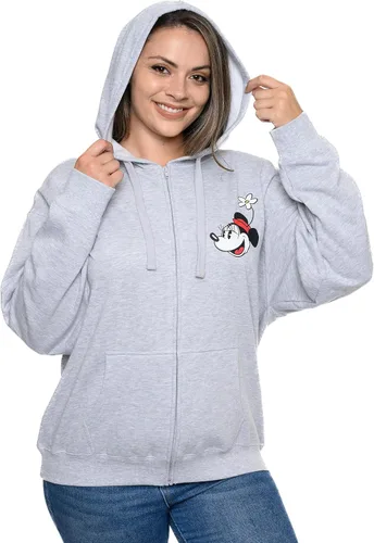 Miniatura 6 de Disney Sudadera con capucha para mujer con estampado de Mickey y Minnie Mouse y cremallera
