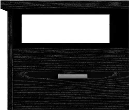 Miniatura 9 de Tvilum Escritorio con 4 cajones, grano de madera negro