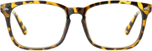 Miniatura 30 de TIJN Lentes de bloqueo de luz azul para mujeres y hombres, marco transparente cuadrado, anteojos nerd anti luz azul, gafas para pantalla