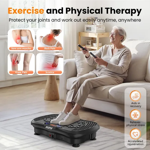 Miniatura 8 de AXV Vibration Plate Fitness Platform Exercise Machine Vibrating Shaking Full Body Shaker Workout Vibrate Stand Shake Board Sport for Weight Loss Fat