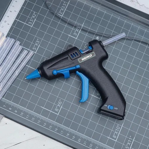 Miniatura 5 de NEIKO 02660A Pistola de pegamento inalámbrica, pistola de pegamento caliente recargable de 15 W, 10 barras de pegamento incluidas, boquilla