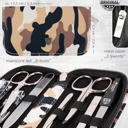 Miniatura 5 de 3 Swords Germany – Juego de 8 piezas para manicura y pedicura profesional para el cuidado de las uñas de los dedos y los dedos del pie tijeras