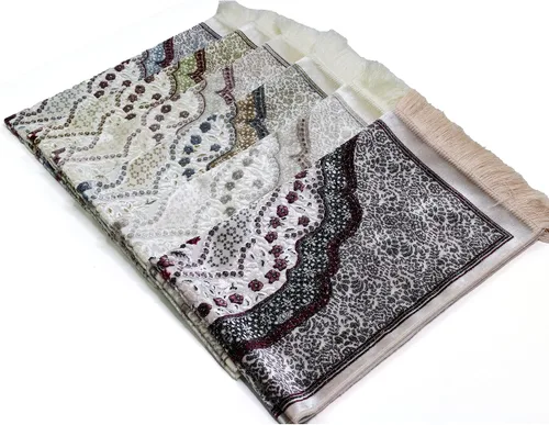 Miniatura 8 de Modefa Alfombra de oración de terciopelo islámico turco, alfombra de oración para hombres y mujeres, diseño tradicional musulmán Janamaz Sajada