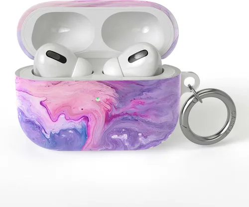 Miniatura 7 de Casely Funda compatible con AirPods Pro 1 All Smiles Funda para AirPods con adhesivo de cara sonriente