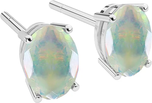 Miniatura 2 de Aretes de plata de ley 925 con forma de corazón, redondo, pera, princesa, piedra natal para mujer, regalo de cumpleaños, San Valentín, Navidad