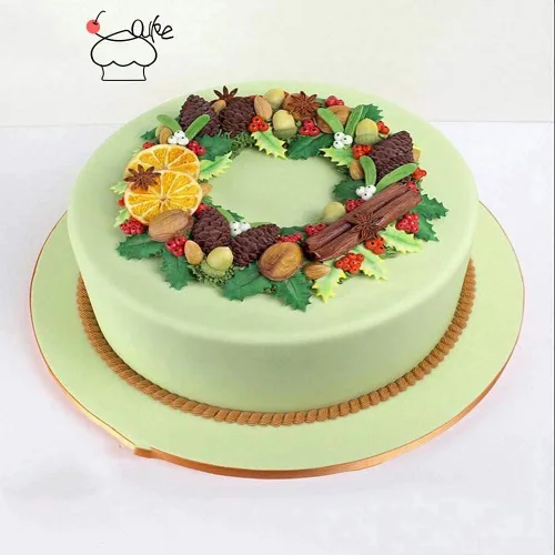 Miniatura 3 de Cestony Moldes de silicona de hoja de acebo y piña de Navidad para pastel de bricolaje, fondant, galletas, pudín de azúcar, chocolate, dulces duros