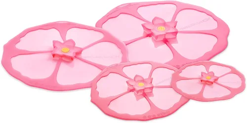 Miniatura 11 de Charles Viancin - Tapa de silicona de hibisco para almacenamiento de alimentos y cocinar - 6 pulgadas - Sellado hermético en cualquier superficie