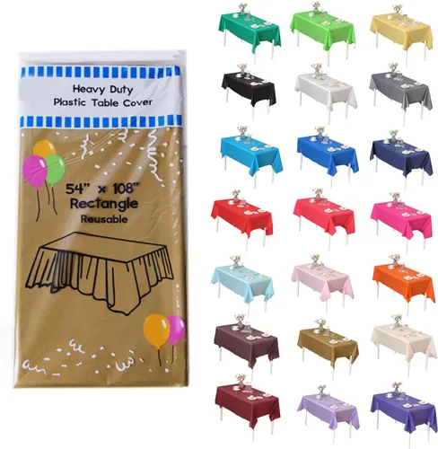 Miniatura 33 de Evershine - Mantel de plástico resistente (reutilizable, 12 unidades)