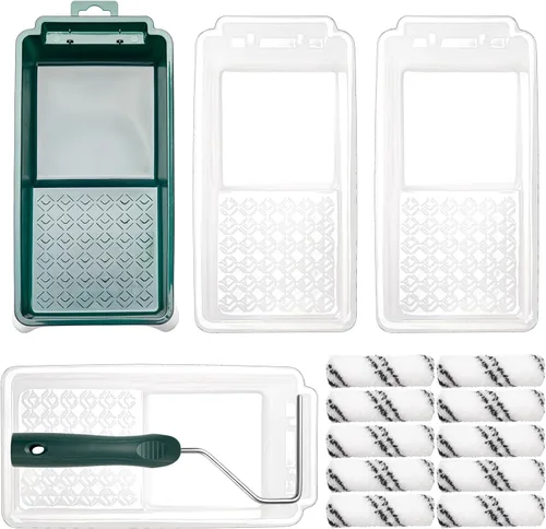Miniatura 7 de Kit de rodillo de pintura de espuma CoatPro Twools, 2 pulgadas, paquete de 10 rodillos pequeños con rodillo de pintura de espuma de alta densidad