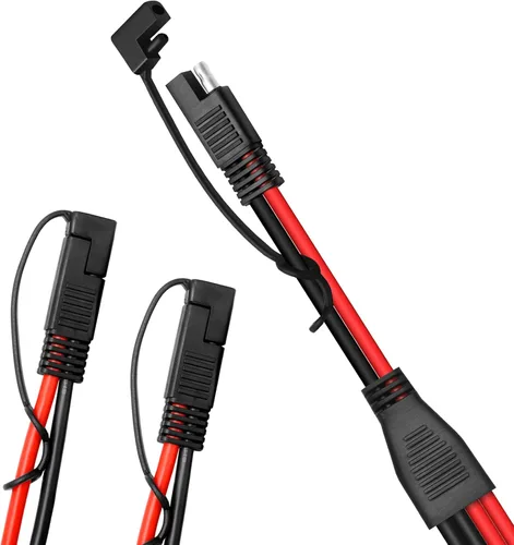 Miniatura 2 de Cable de conector automotriz de alimentación SAE CC de 10 AWG, divisor en Y, cable de extensión SAE 1 a 2, apto para conexión y transferencia