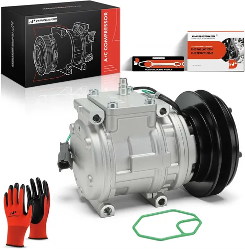 Miniatura 10 de A-Premium Compresor de aire acondicionado con embrague compatible con excavadora John Deere for Excavator