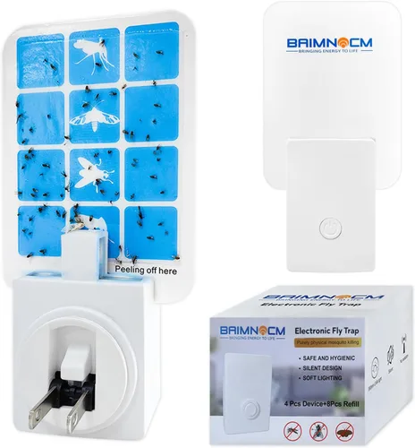 Miniatura 2 de Trampa de Insectos con Luz Azul para Interior, Trampa de Mosquitos para Casa, Trampa de Moscas para Frutas, Polillas y Mosquitos, Trampa de Insectos