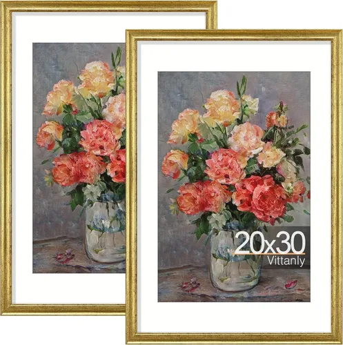 Miniatura 64 de Vittanly - Juego de 2 marcos de fotos de 8 x 10 pulgadas, marco de fotos vintage ornamentado para pared o mesa, muestra fotos de 5 x 7 pulgadas