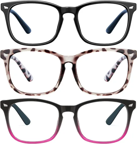 Miniatura 8 de hunsquer Gafas de luz azul para mujer/hombre, gafas de luz azul para computadora negro (806803blacktoucha)